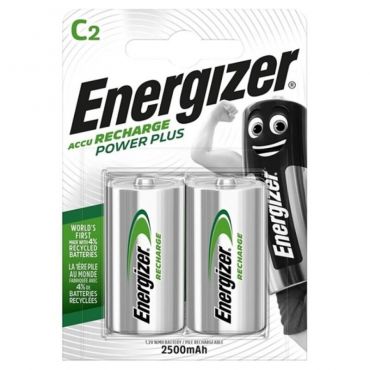 ENERGIZER POWER PLUS PILA RECARGABLE HR14 C 2500mAh BLISTER2