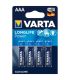 VARTA LONGLIFE POWER PILA ALCALINA AAA LR03 BLISTER4