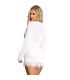 SUBBLIME BABYDOLL BLANCO MANGA LARGA Y CON FLECOS S M