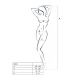 PASSION WOMAN BS013 BODYSTOCKING BLANCO TALLA UNICA