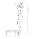 PASSION WOMAN BS019 BODYSTOCKING BLANCO TALLA UNICA