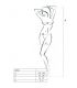 PASSION WOMAN BS024 BODYSTOCKING NEGRO TALLA UNICA