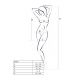 PASSION WOMAN BS026 BODYSTOCKING ESTILO VESTIDO NEGRO TALLA UNICA