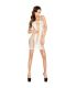 PASSION WOMAN BS027 BODYSTOCKING ESTILO VESTIDO BLANCO TALLA UNICA