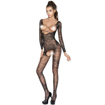 PASSION WOMAN BS031 BODYSTOCKING NEGRO TALLA UNICA