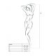 PASSION WOMAN BS036 BODYSTOCKING BLANCO TALLA UNICA