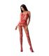 PASSION WOMAN BS058 BODYSTOCKING ROJO TALLA UNICA