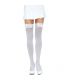 LEG AVENUE MEDIAS NYLON BLANCO Y LAZO BLANCO