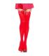 LEG AVENUE MEDIAS ROJAS CON LAZO ROJO TALLA UNICA