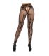 LEG AVENUE MEDIAS ALTAS CON ABERTURA TRASERA DISEaO FLORAL TALLA UNICA