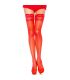 LEG AVENUE MEDIAS LYCRA ANTIDESLIZANTE ROJO TALLA GRANDE