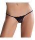 PASSION MICRO TANGA NEGRO TALLA UNICA CON ENCAJE