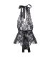 QUEEN LINGERIE TEDDY ESCOTADO DE ENCAJES L XL