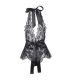 QUEEN LINGERIE TEDDY ESCOTADO DE ENCAJES L XL