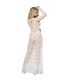 SUBBLIME VESTIDO LARGO MANGA LARGA BLANCO S M