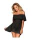 SUBBLIME SET VESTIDO CORTO TANGA NEGRO S M