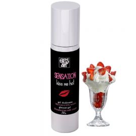 EROS ART SENSATTION LUBRICANTE NATURAL FRESAS CON NATA 50 ML