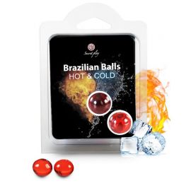 SECRETPLAY BRAZILIAN BALLS EFECTO CALOR FRIO 2 UNIDADES