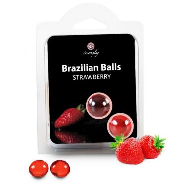 SECRETPLAY BRAZILIAN BALLS FRESAS SET 2 BOLAS