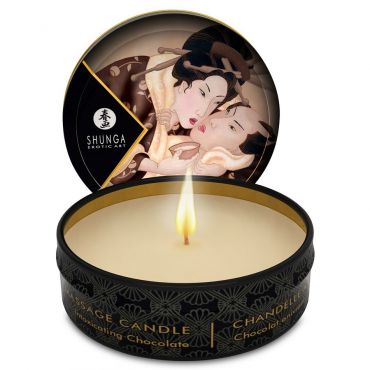 SHUNGA MINI CARESS BY CANDELIGHT VELA MASAJE CHOCOLATE 30 ML