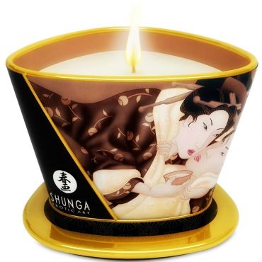 SHUNGA MINI CARESS BY CANDELIGHT VELA MASAJE CHOCOLATE 170 ML