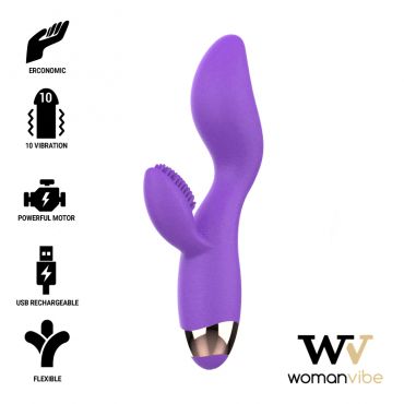 WOMANVIBE DONNA VIBRADOR SILICONA RECARGABLE