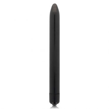 GLOSSY SLIM VIBRADOR NEGRO