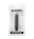 GLOSSY THIN VIBRADOR NEGRO