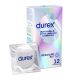 DUREX INVISIBLE EXTRA LUBRICADO 12 UNIDADES