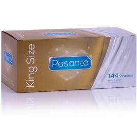 PASANTE PRESERVATIVOS KING MS LARGOS Y ANCHOS CAJA 144 UNIDADES