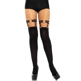 LEG AVENUE LIGAS DOBLES ELASTICAS CON CORAZON TALLA UNICA