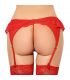 QUEEN LINGERIE TANGA CON LIGUERO ROJO S M