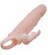 BAILE BRAVE MAN FUNDA PENE CON RABBIT VIBRADOR 165 CM NATURAL