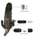 BAILE BRAVE MAN FUNDA PENE ANAL Y CLITORIS VIBRADOR 165 CM NEGRO