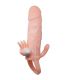 BAILE BRAVE MAN FUNDA PENE ANAL Y CLITORIS VIBRADOR 165 CM NATURAL