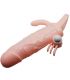 BAILE BRAVE MAN FUNDA PENE ANAL Y CLITORIS VIBRADOR 165 CM NATURAL