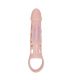 BAILE FUNDA EXTENSORA PENE CON VIBRACION Y STRAP NATURAL 135 CM