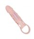 BAILE FUNDA EXTENSORA PENE CON VIBRACION Y STRAP NATURAL 135 CM