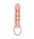 BAILE FUNDA EXTENSORA PENE CON VIBRACION Y STRAP NATURAL 135 CM