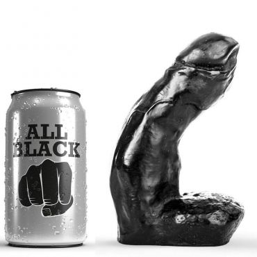 ALL BLACK DILDO REALISTICO 15 CM