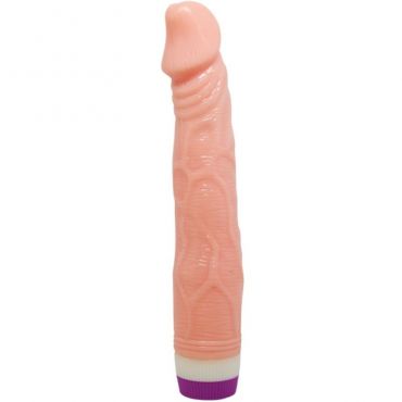 BAILE VIBRADOR REALaSTICO NATURAL 22 CM