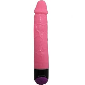 BAILE COLORFUL SEX VIBRADOR REALISTICO ROSA 23 CM