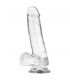 X RAY CLEAR DILDO REALISTA TRANSPARENTE 185 CM O 38 CM