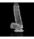 X RAY CLEAR DILDO REALISTA TRANSPARENTE 185 CM O 38 CM