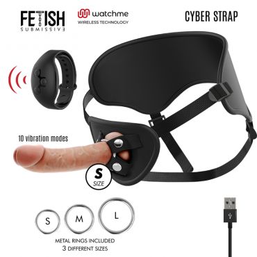 FETISH SUBMISSIVE CYBER STRAP ARNES CON DILDO CONTROL REMOTO TECNOLOGIA WATCHME S