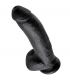 KING COCK 9 PENE REALISTICO NEGRO 229 CM