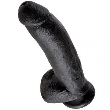 KING COCK 9 PENE REALISTICO NEGRO 229 CM