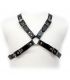 LEATHER BODY BLACK BUCKLE HARNESS FOR MEN