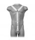 LEATHER BODY HARNESS MEN BLANCO