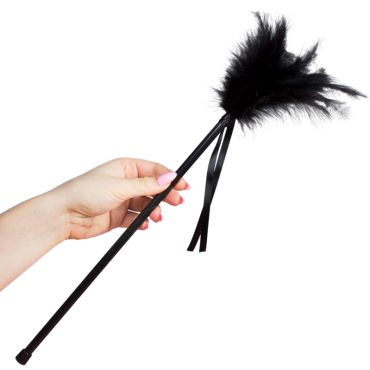 SECRETPLAY PLUMERO PLUMAS NEGRO 40 CM